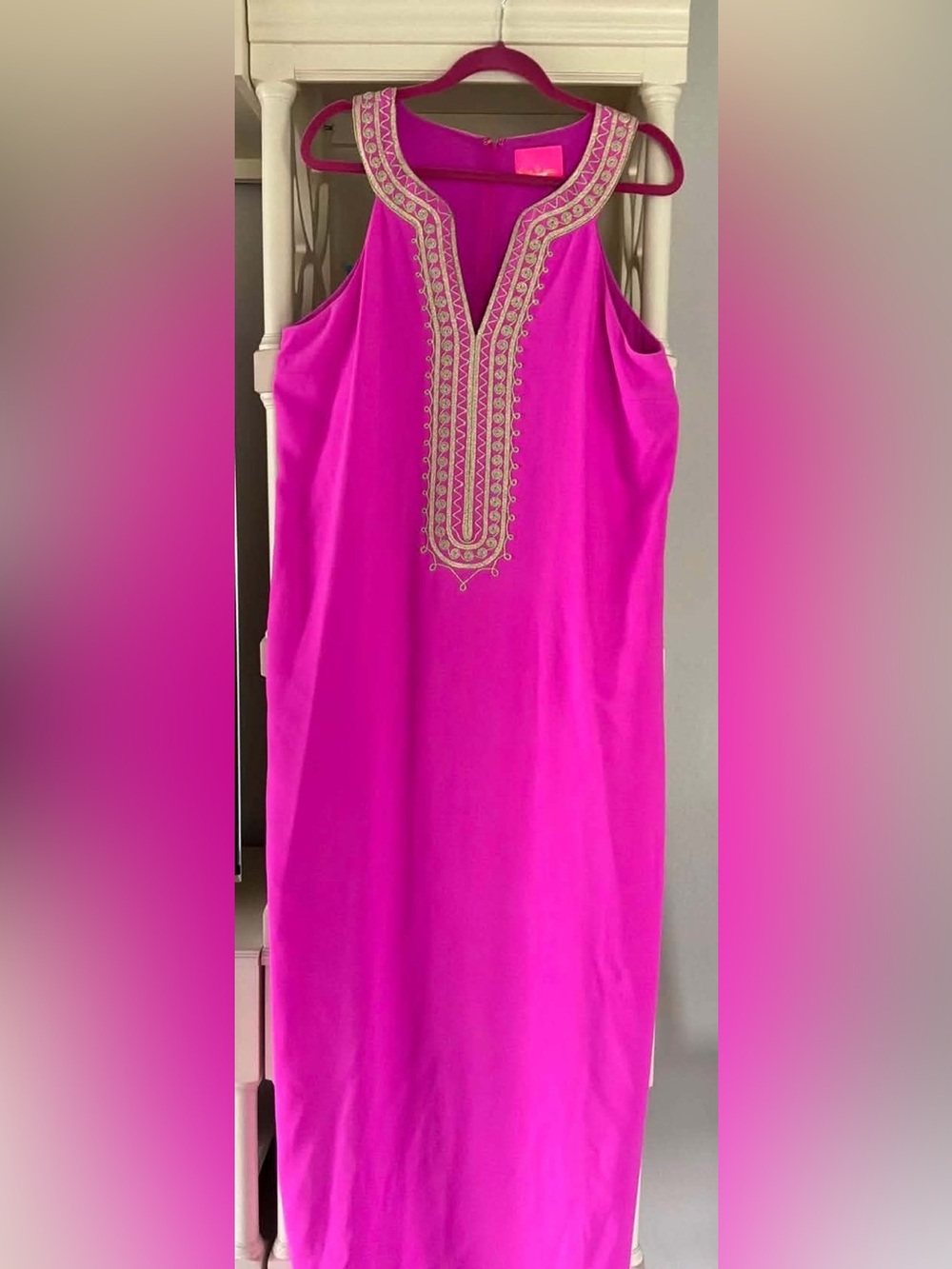 Lilly Pulitzer Sandrah Embroidered Maxi Dress 16 in wild fuchsia - Pre-Love🩷 - Picture 5 of 5